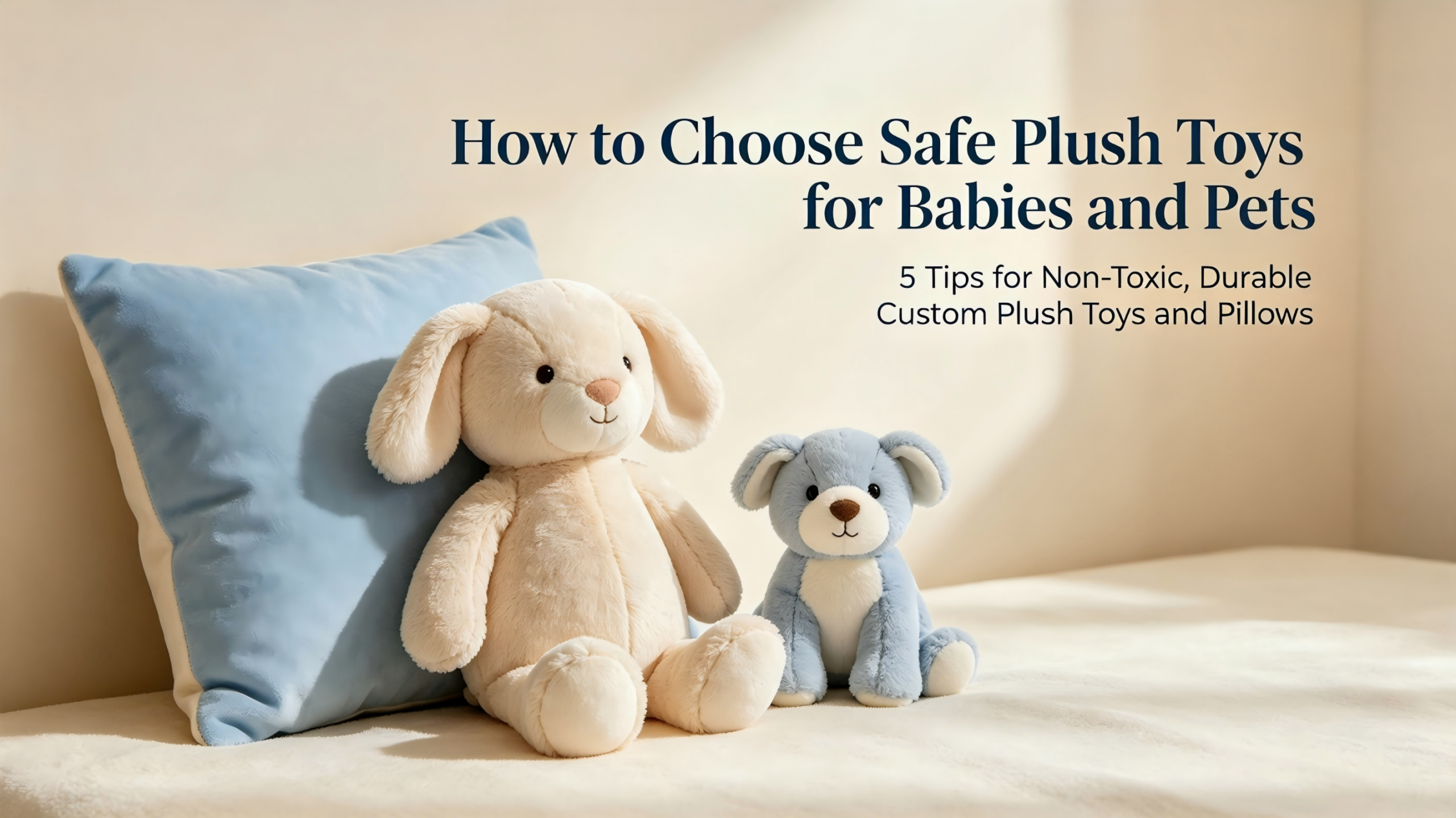 How to choose safe plush toys for babies and pets