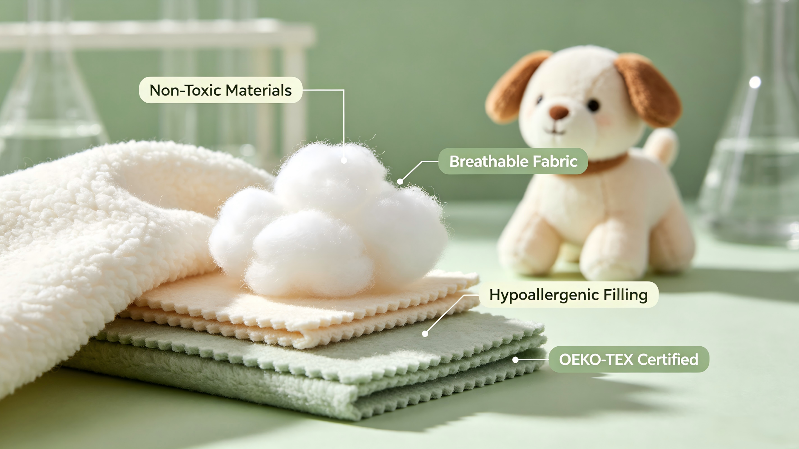 Non-toxic breathable baby plush toys