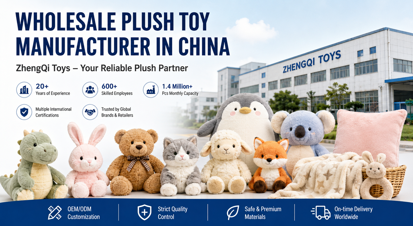 wholesale plush toy manufacturer in China